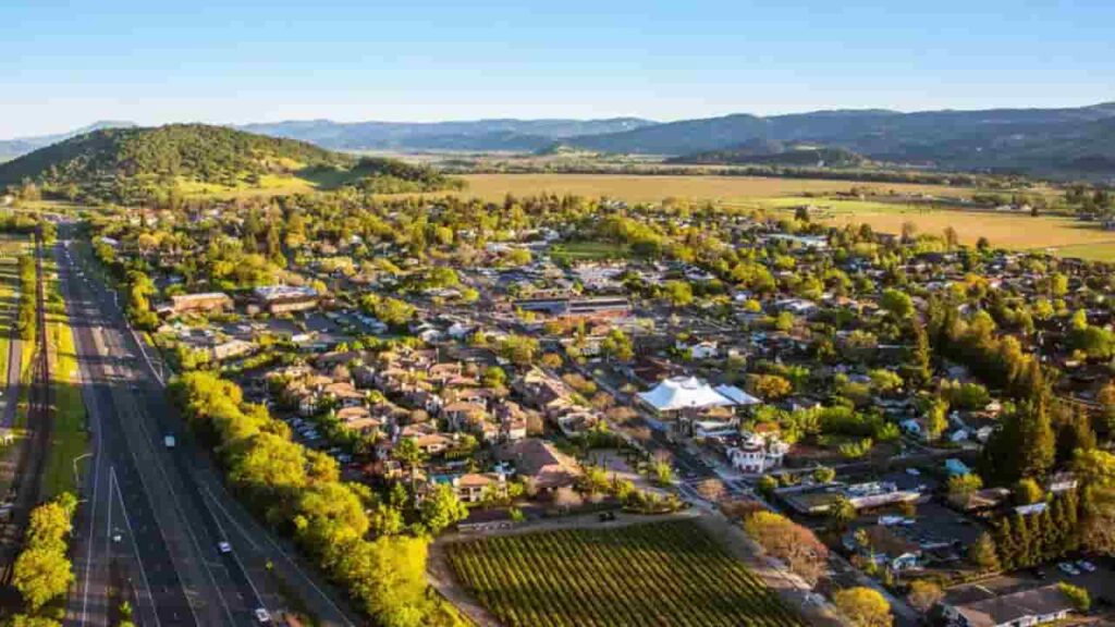 Yountville City of Napa County California