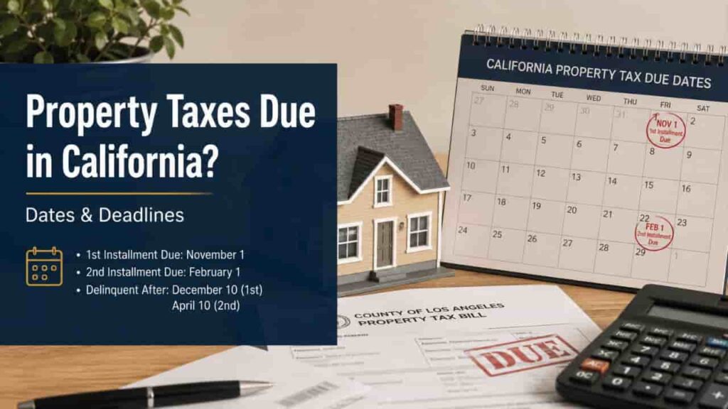 When Are Property Taxes Due in California? (Dates & Deadlines)