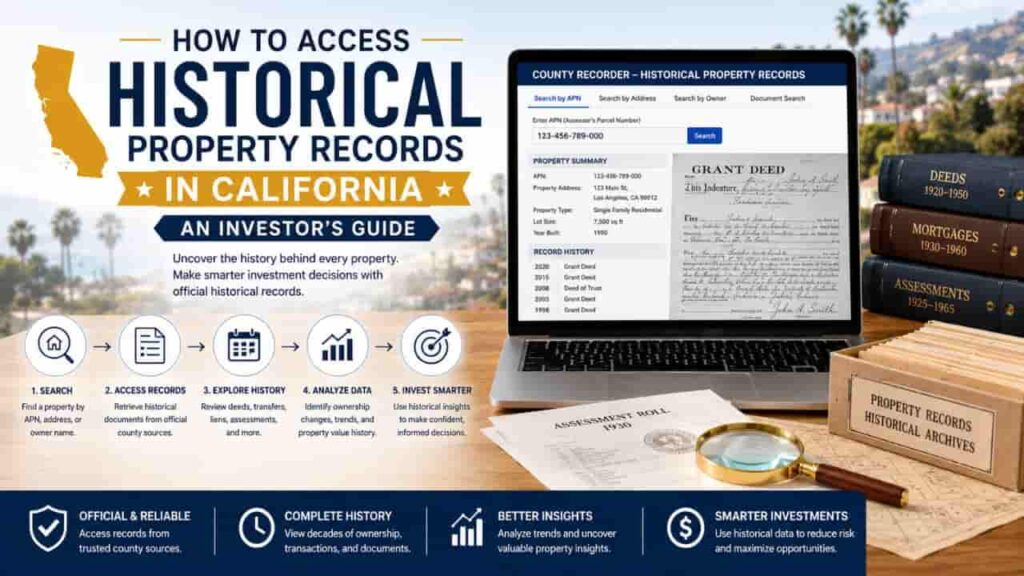 How to Access Historical Property Records in California, An Investor’s Guide