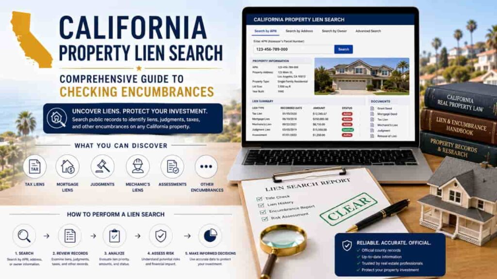 California Property Lien Search, Comprehensive Guide to Checking Encumbrances