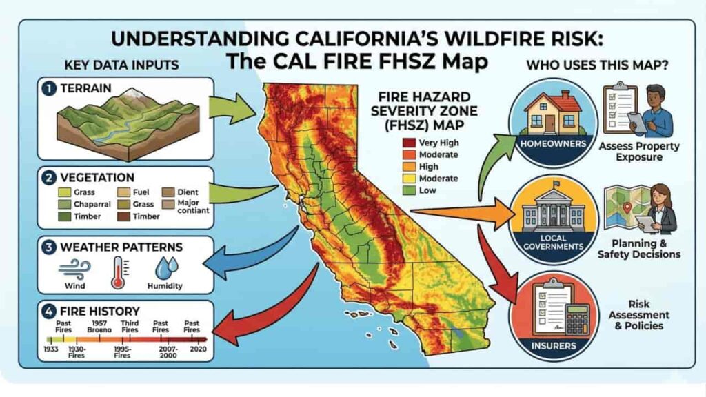 Tracking California Wildfire Risk Zones Using State Fire Maps